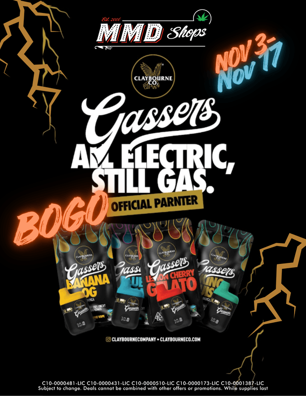 Nov 3 Nov 17 Claybourne Gassers Bogo