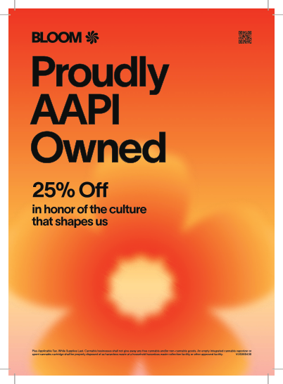 20260430 Bloom AAPI PromoSignage 25Off 5x7Easel Universal(CMYK)