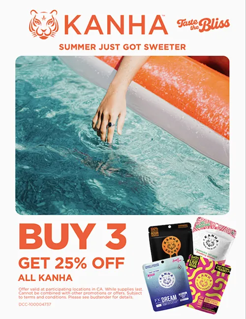 KANHA buy 3 get 25% off gummies promotion