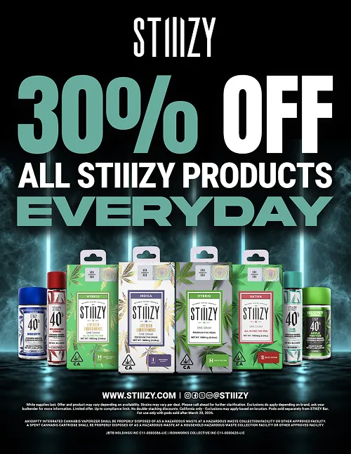 STIIIZY 30 OFF Everyday